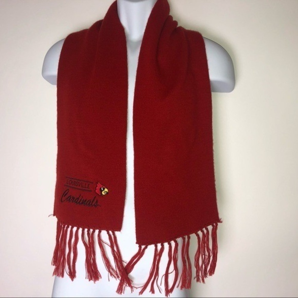 Vintage Louisville Cardinals Red‎ Scarf Paramount Knitwear